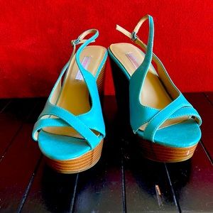 Platform sling backs